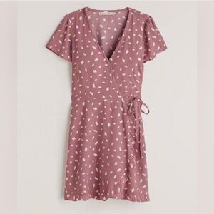 Abercrombie & Fitch Pink Mini Sundress with Flutter Sleeves